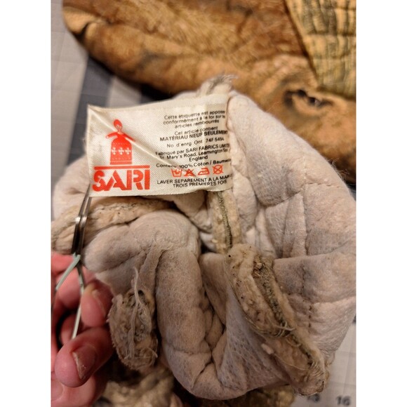 VIintage SARI Fabrics Novelty Dinosaur  potholder Oven Mitt Glove - Picture 5 of 6